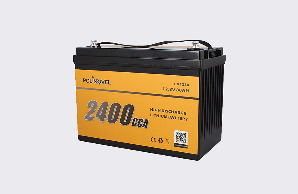 Hochsichere Deep Cycle 12V 80Ah 2400CCA Lithium-Starterbatterie